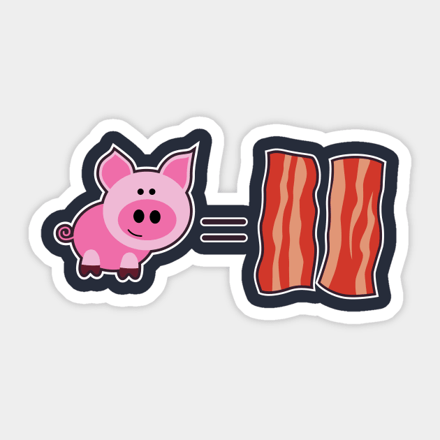 Tasty Bacon Sticker by Shapetrix